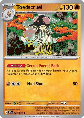 Toedscruel card from SV09: Journey Together