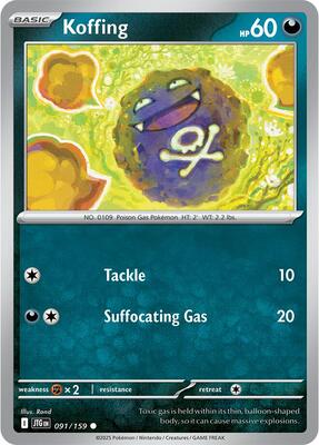 Koffing card from SV09: Journey Together