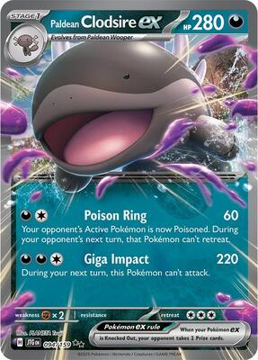Paldean Clodsire ex card from SV09: Journey Together