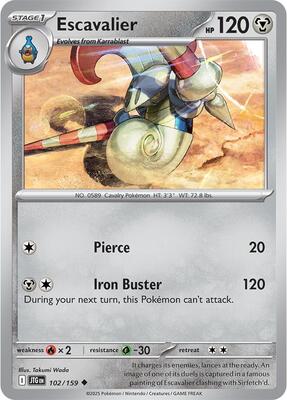 Escavalier card from SV09: Journey Together