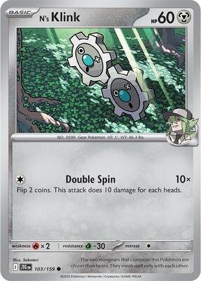 N's Klink card from SV09: Journey Together