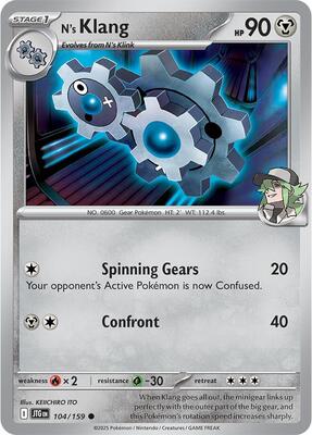 N's Klang card from SV09: Journey Together