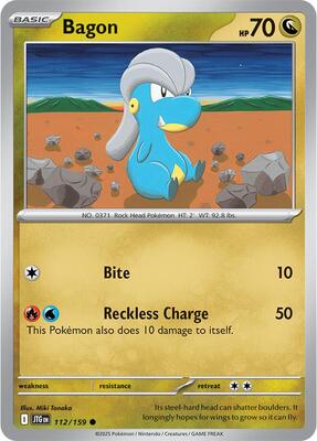 Bagon card from SV09: Journey Together