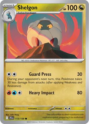 Shelgon card from SV09: Journey Together