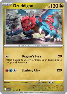 Druddigon card from SV09: Journey Together