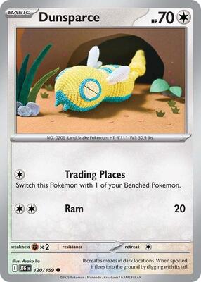 Dunsparce card from SV09: Journey Together
