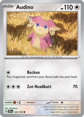 Audino card from SV09: Journey Together