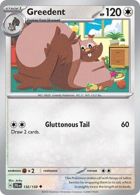 Greedent card from SV09: Journey Together