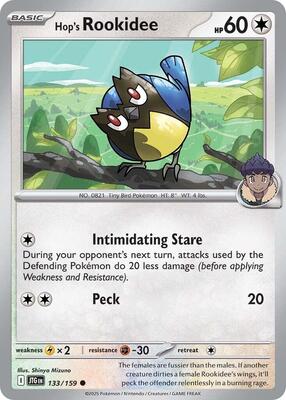 Hop's Rookidee card from SV09: Journey Together