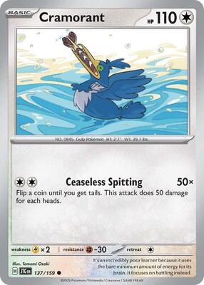Cramorant card from SV09: Journey Together