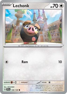 Lechonk card from SV09: Journey Together