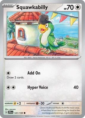 Squawkabilly card from SV09: Journey Together
