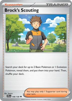 Brock's Scouting - 146/159 card from SV09: Journey Together
