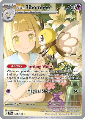 Lillie's Ribombee - 164/159 card from SV09: Journey Together