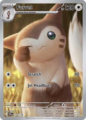 Furret - 168/159 card from SV09: Journey Together