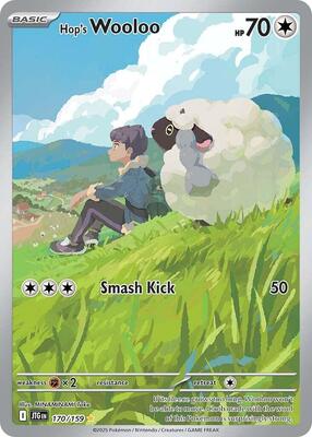 Hop's Wooloo - 170/159 card from SV09: Journey Together