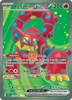 Volcanion ex - 171/159 card from SV09: Journey Together