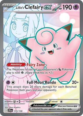 Lillie's Clefairy ex - 173/159 card from SV09: Journey Together