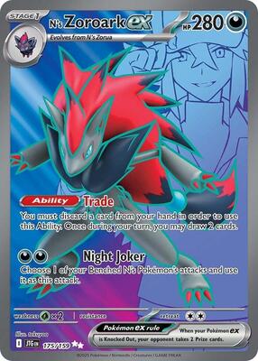 N's Zoroark ex - 175/159 card from SV09: Journey Together