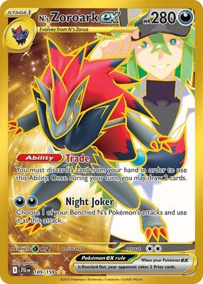 N's Zoroark ex - 189/159 card from SV09: Journey Together