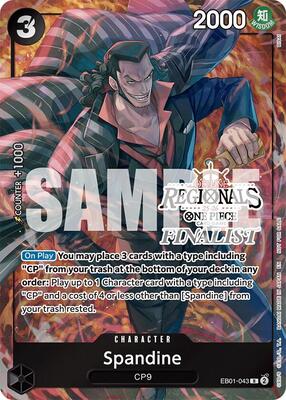 Spandine (Offline Regional Finalist Card Set 2025 Vol.1) card from One Piece Promotion Cards