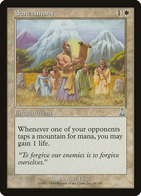 Sanctimony card from Urza's Destiny