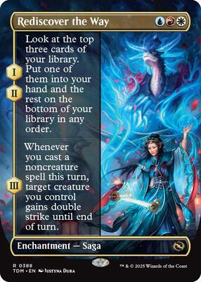 Rediscover the Way (Borderless) card from Tarkir: Dragonstorm