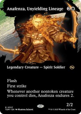 Anafenza, Unyielding Lineage (Borderless) card from Tarkir: Dragonstorm