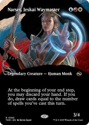 Narset, Jeskai Waymaster (Borderless) card from Tarkir: Dragonstorm