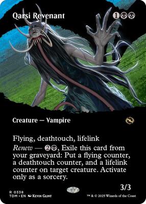 Qarsi Revenant (Borderless) card from Tarkir: Dragonstorm