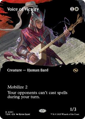 Voice of Victory (Borderless) card from Tarkir: Dragonstorm