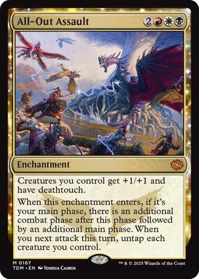 All-Out Assault card from Tarkir: Dragonstorm