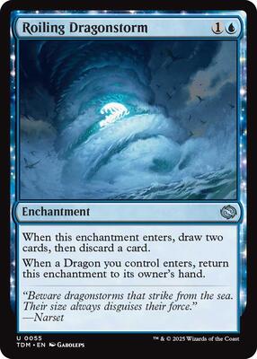 Roiling Dragonstorm card from Tarkir: Dragonstorm