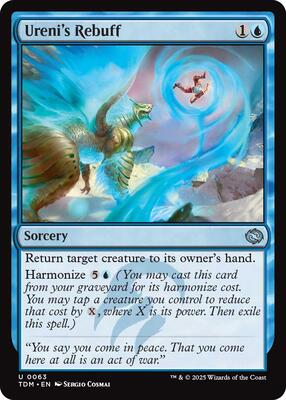 Ureni's Rebuff card from Tarkir: Dragonstorm