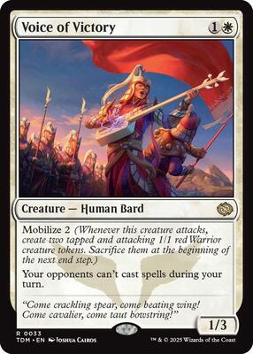 Voice of Victory card from Tarkir: Dragonstorm