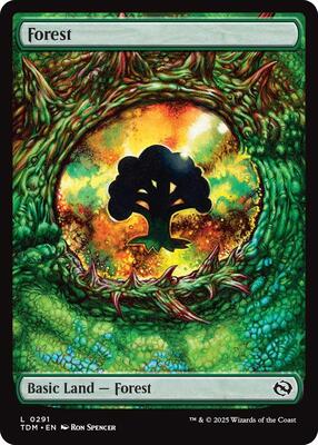 Forest (0291) card from Tarkir: Dragonstorm
