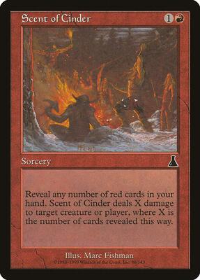 Scent of Cinder card from Urza's Destiny