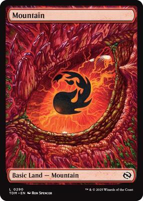 Mountain (0290) card from Tarkir: Dragonstorm