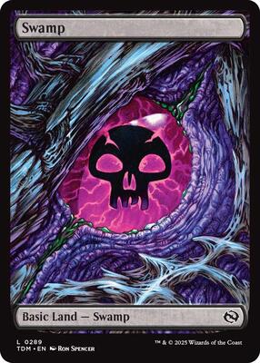 Swamp (0289) card from Tarkir: Dragonstorm