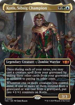 Kotis, Sibsig Champion (Borderless) card from Commander: Tarkir: Dragonstorm
