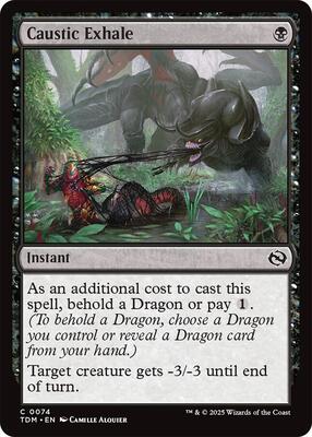 Caustic Exhale card from Tarkir: Dragonstorm
