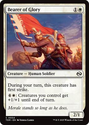 Bearer of Glory card from Tarkir: Dragonstorm