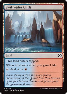 Swiftwater Cliffs card from Tarkir: Dragonstorm
