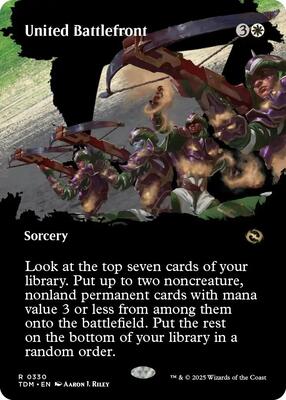 United Battlefront (Borderless) card from Tarkir: Dragonstorm