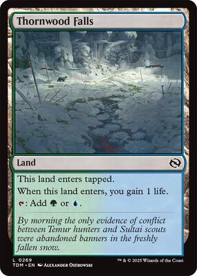 Thornwood Falls card from Tarkir: Dragonstorm
