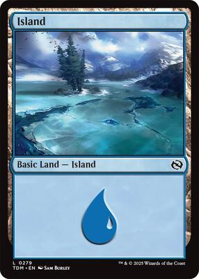 Island (0279) card from Tarkir: Dragonstorm