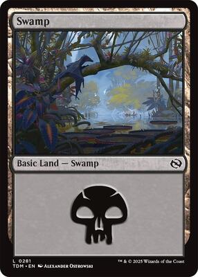 Swamp (0281) card from Tarkir: Dragonstorm