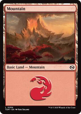 Mountain (0284) card from Tarkir: Dragonstorm