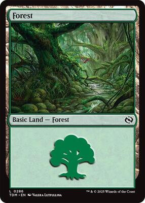 Forest (0286) card from Tarkir: Dragonstorm