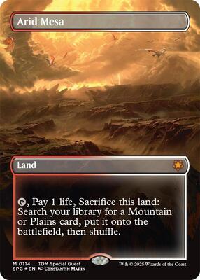 Arid Mesa (Borderless) (Dragonscale Foil) card from Special Guests